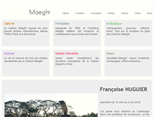 Tablet Screenshot of maeght.com